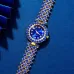 Rhinestone Quartz Watch Blue