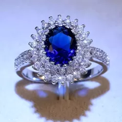 Blue Zirconia Ring